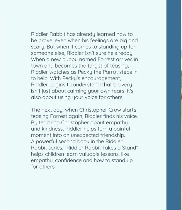 Riddler Rabbit Takes a Stand Signed Copy